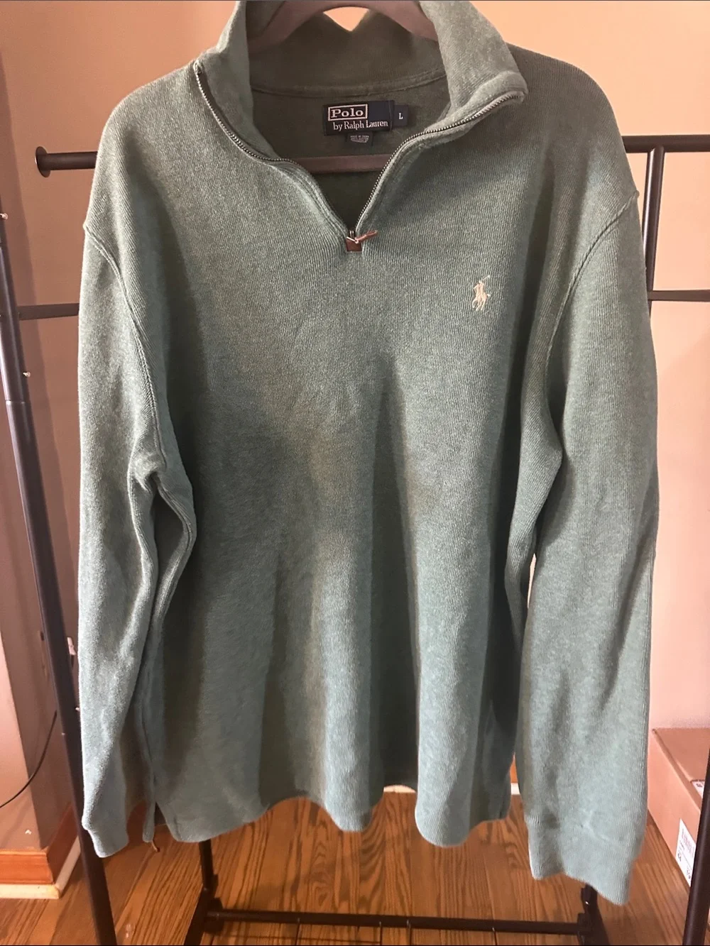 Polo by Ralph Lauren Sage Green Half-Zip Pullover